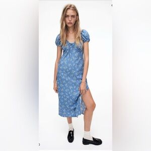H&M Blue Floral Dress